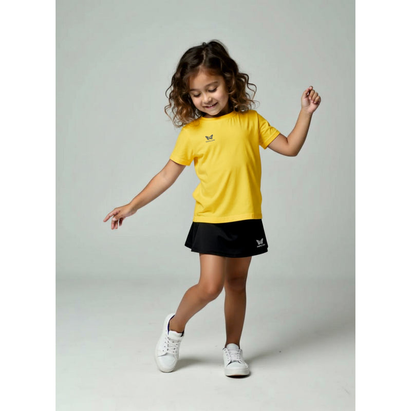 SHIRT RUNDHALS MÄDCHEN, GELB