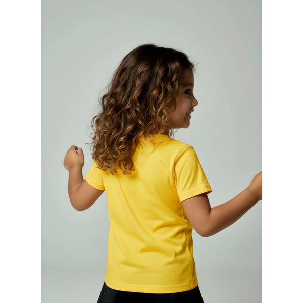 SHIRT RUNDHALS MÄDCHEN, GELB