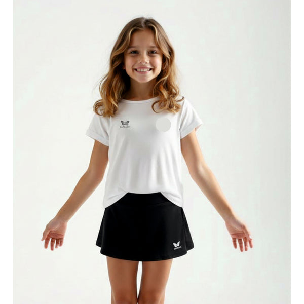 SHIRT RUNDHALS MÄDCHEN, WEISS