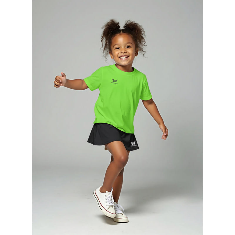 SHIRT RUNDHALS MÄDCHEN, NEON-GRÜN