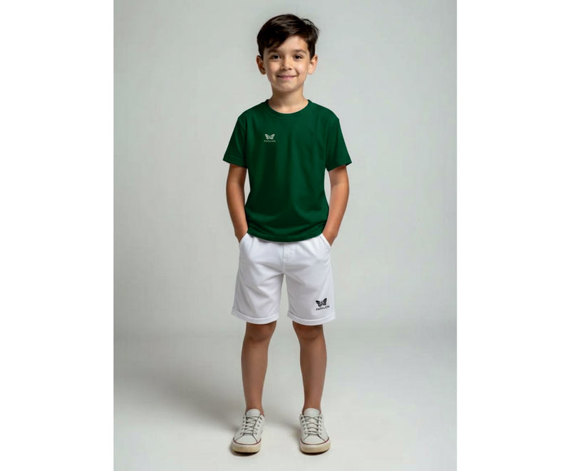 TEAM SHORT KNABEN, WEISS