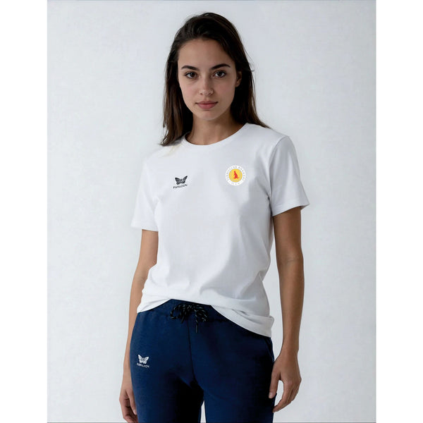 TEAM SHIRT RUNDHALS DAMEN, WEISS