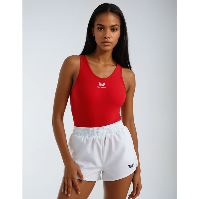 TENNIS SHORT DAMEN, WEISS -NEU-