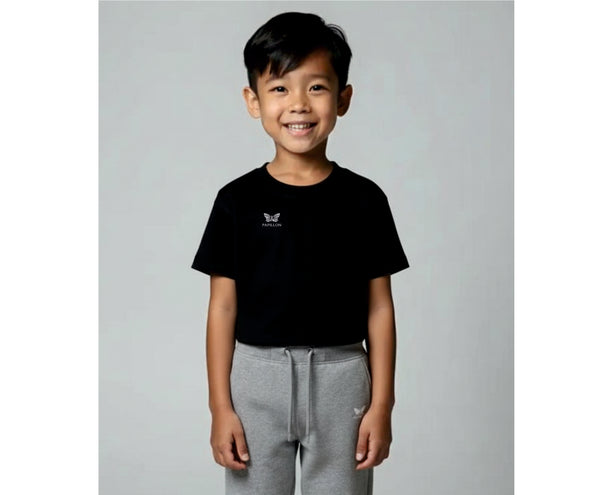 TEAM SHIRT KNABEN, SCHWARZ