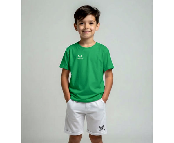 TEAM SHIRT KNABEN, IRISCH-GRÜN