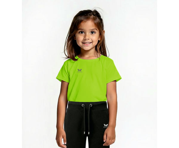 TEAM SHIRT MÄDCHEN, NEON-GRÜN