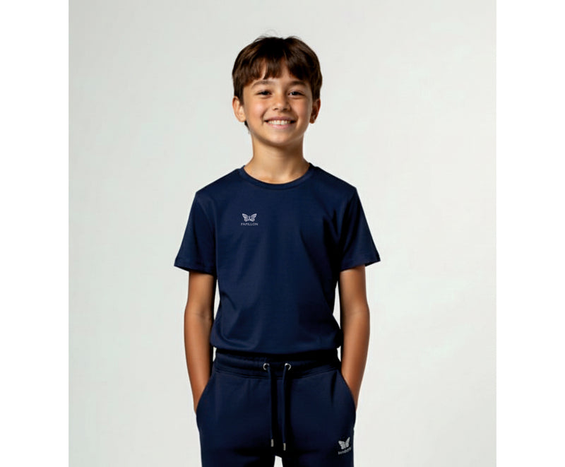 TEAM SHIRT KNABEN, NAVY