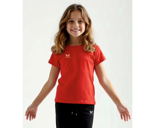 TEAM SHIRT MÄDCHEN, ROT