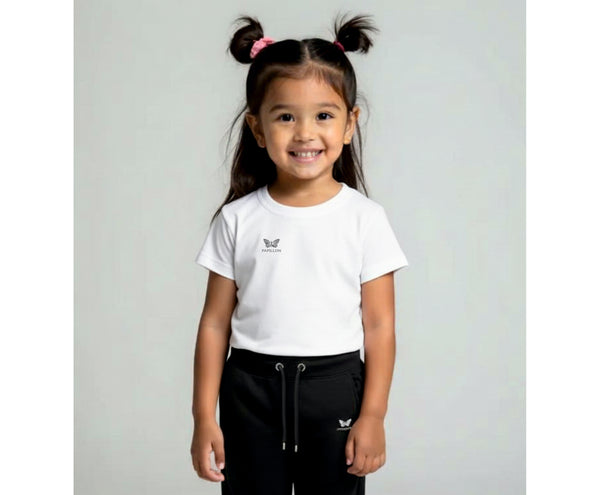 TEAM SHIRT MÄDCHEN, WEISS