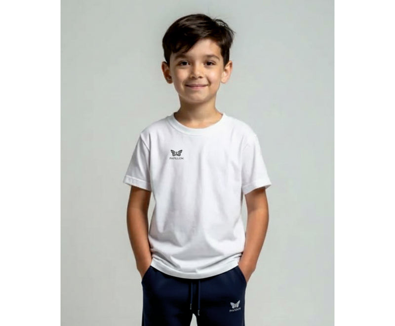 TEAM SHIRT KNABEN, WEISS