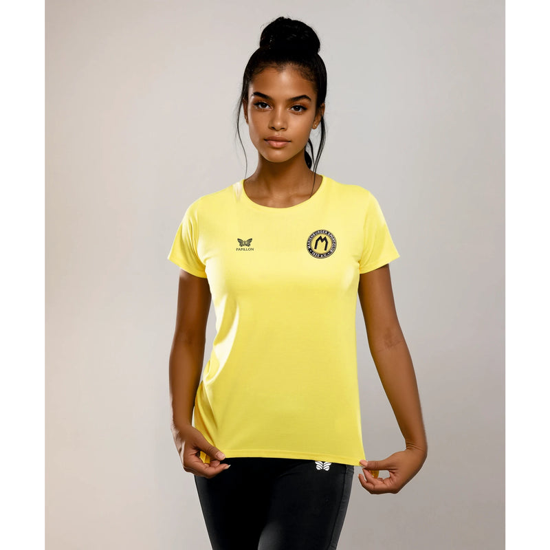 TEAM SHIRT RUNDHALS DAMEN, GELB