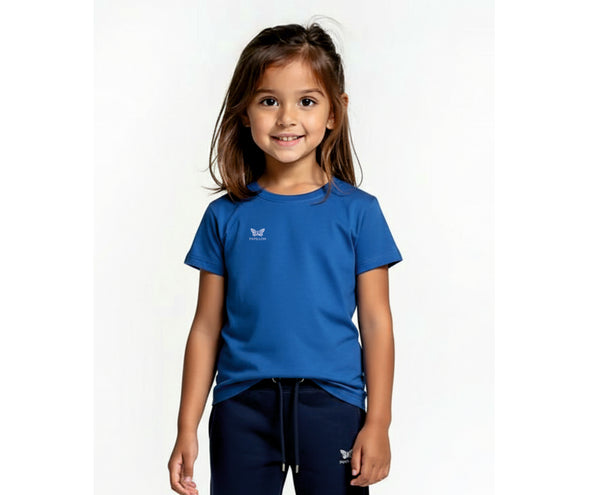 TEAM SHIRT MÄDCHEN, BLAU