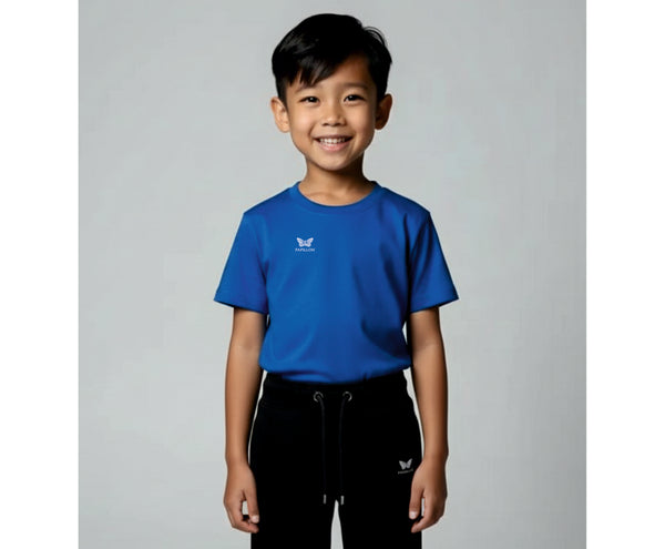 TEAM SHIRT KNABEN, BLAU