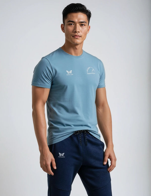 TEAM YOU TEAM SHIRT HERREN,  STONE