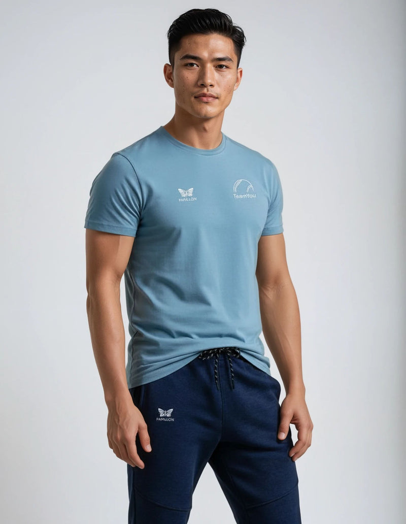 TEAM YOU TEAM SHIRT HERREN,  STONE