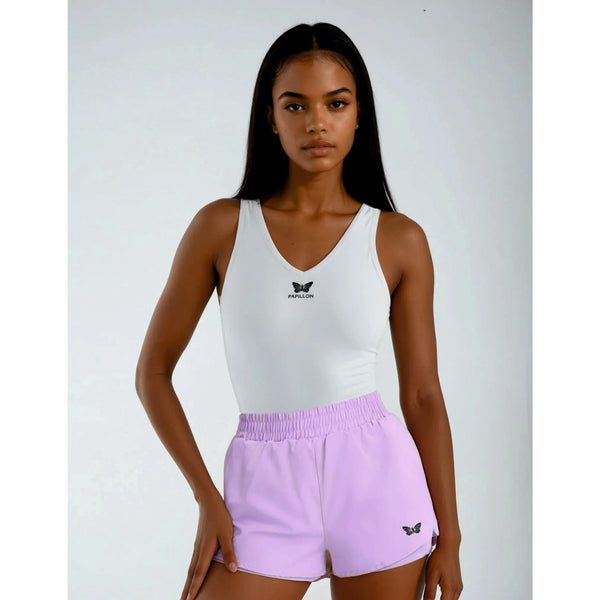 TENNIS SHORT DAMEN, LILA -NEU-
