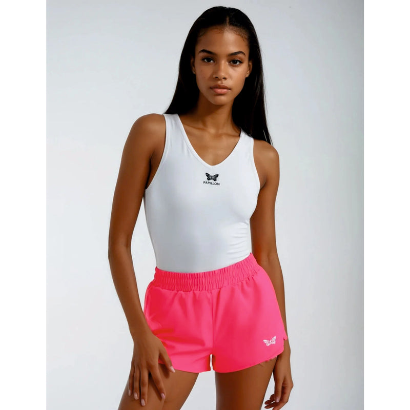 TENNIS SHORT DAMEN, MAGENTA -NEU-