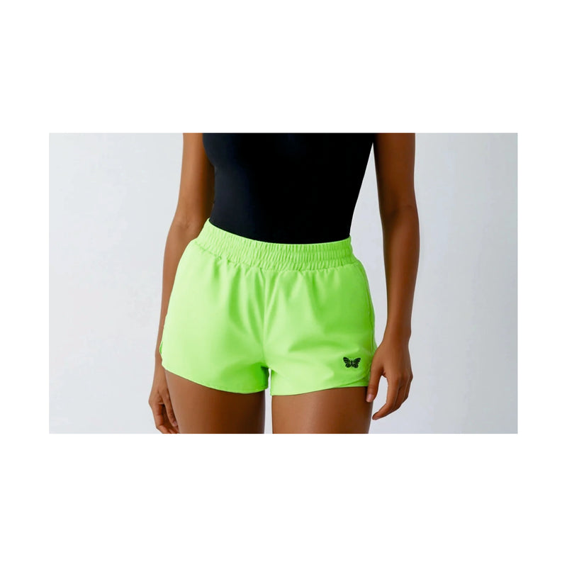 TENNIS SHORT DAMEN, NEON-GRÜN -NEU-
