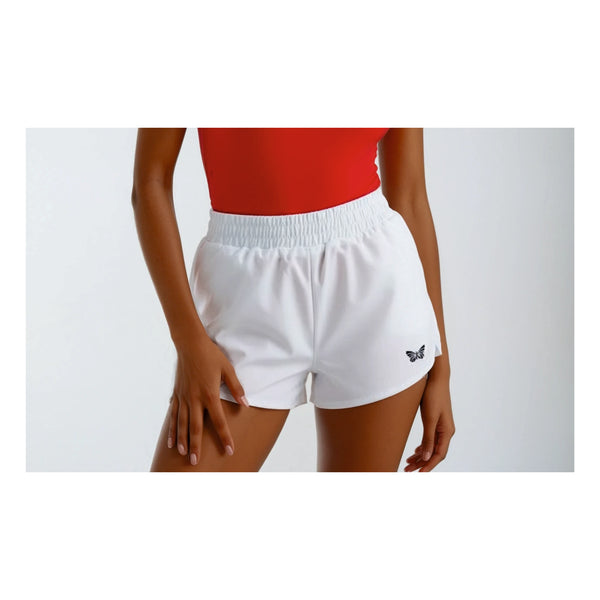 TENNIS SHORT DAMEN, WEISS -NEU-
