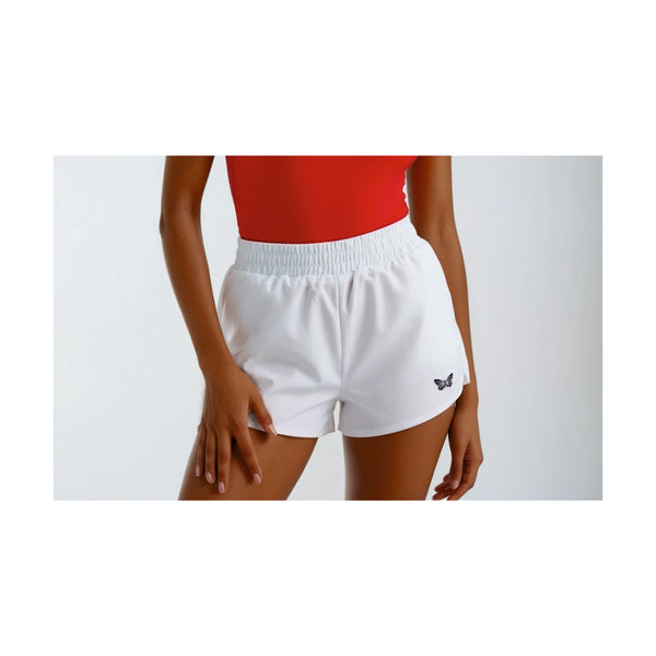 TENNIS SHORT DAMEN, WEISS -NEU-