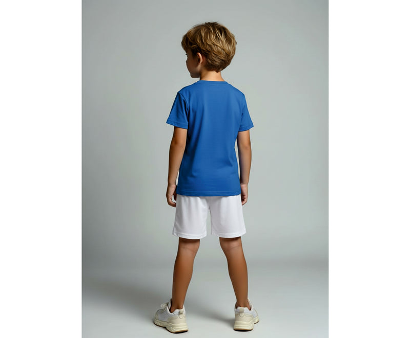 TEAM SHORT KNABEN, WEISS