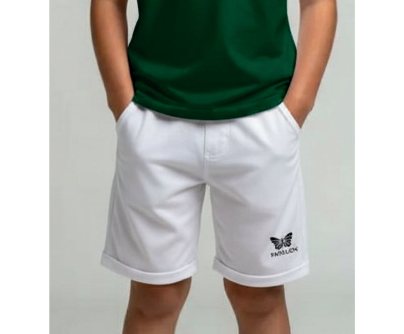 TEAM SHORT KNABEN, WEISS