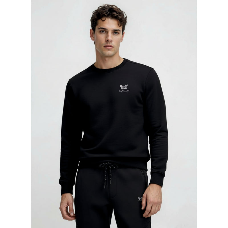 HEAVYWIGHT SWEATER HERREN, SCHWARZ -NEU-