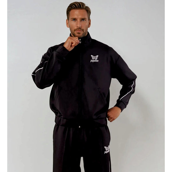 CLUB TRACKSUIT HERREN, SCHWARZ -NEU-