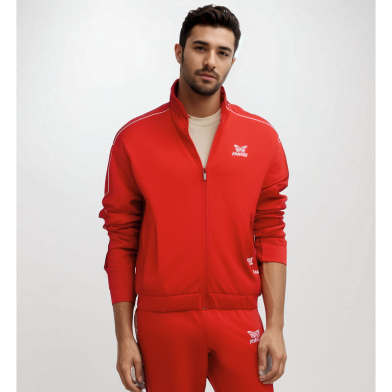 CLUB TRACKSUIT JACKE HERREN, ROT -NEU-