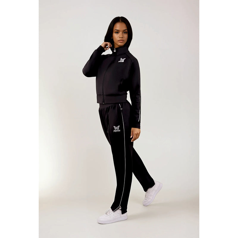 CLUB TRACKSUIT DAMEN, SCHWARZ -NEU-