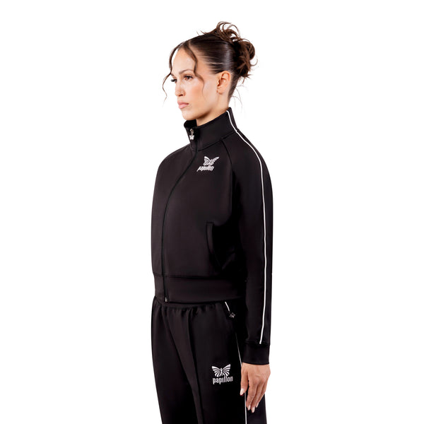 CLUB TRACKSUIT JACKE DAMEN, BLACK -NEU-