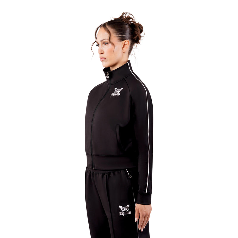 CLUB TRACKSUIT JACKE DAMEN, BLACK -NEU-