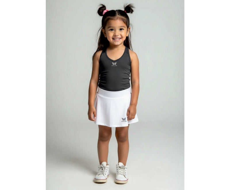 TEAM TANKTOP MÄDCHEN, SCHWARZ