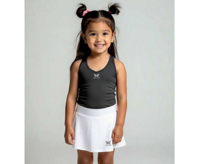 TEAM TANKTOP MÄDCHEN, SCHWARZ