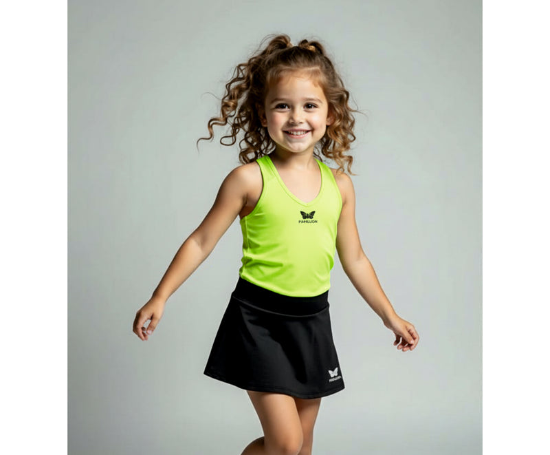 TEAM TANKTOP MÄDCHEN, NEON-GRÜN