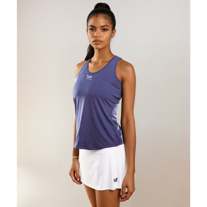 CLUB TANKTOP DAMEN, NAVY BLAU