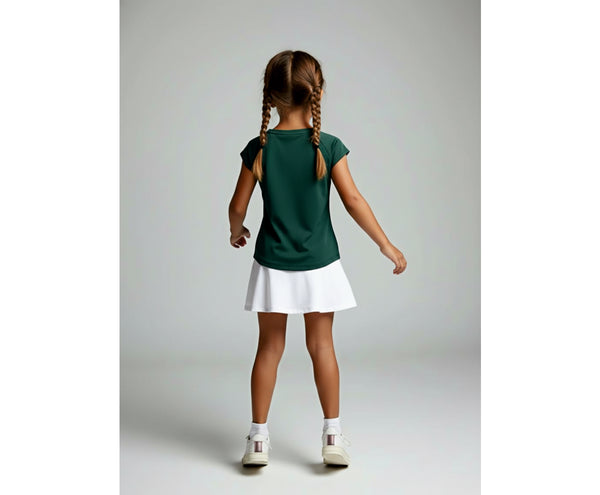 TEAM V-SHIRT MÄDCHEN, GRÜN