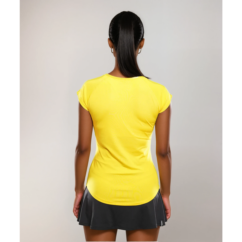 CLUB V-SHIRT DAMEN, GELB