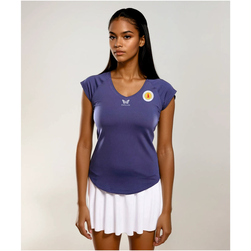 TEAM V-SHIRT DAMEN, NAVY