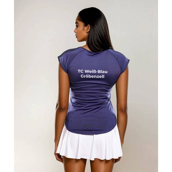 1.SC GRÖBENZELL TEAM V-SHIRT DAMEN,  NAVY