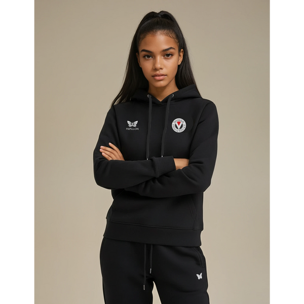 TEAM HOODIE DAMEN, SCHWARZ