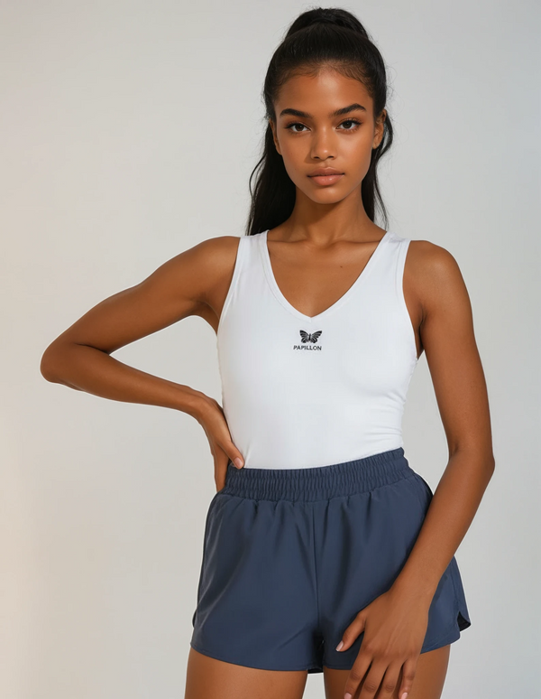 TENNIS SHORT DAMEN, NAVY -NEU-