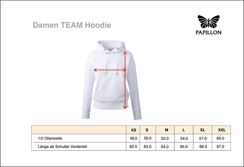 TEAM HOODIE DAMEN, WEISS -NEU-